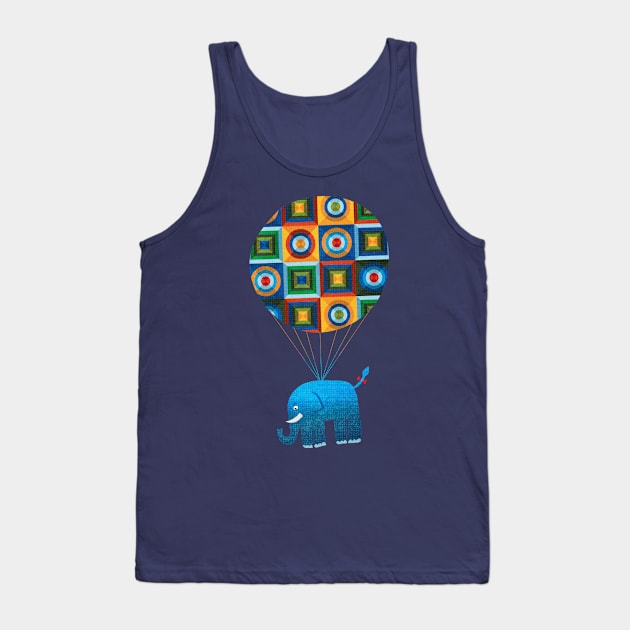 Where the blue elephants fly Tank Top by kasia_dippel